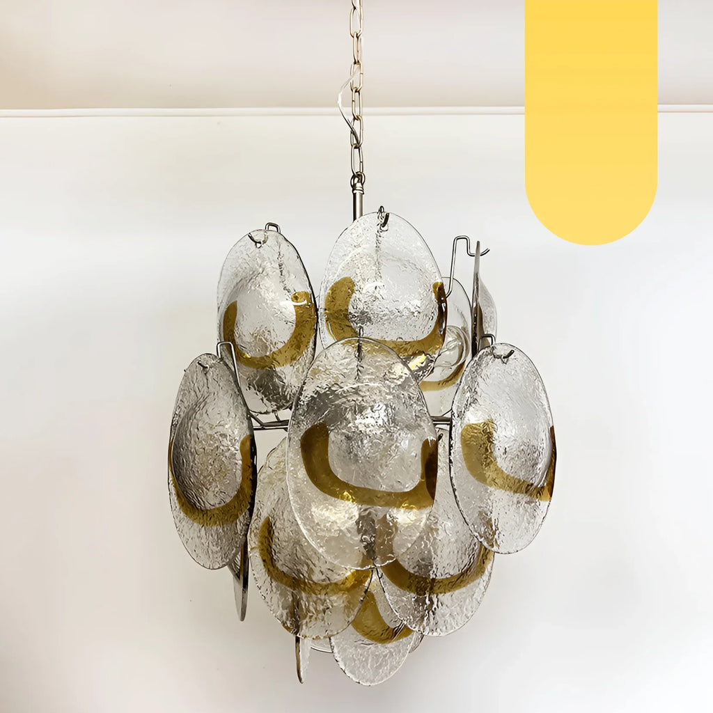 Vintage Murano Transparent Amber Chandelier product image