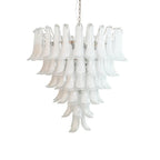 Vintage Murano Transparent Glass Petals Chandelier product image