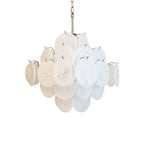 Vintage Murano White Disks Chandelier product image