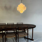 Vintage Murano White Disks Chandelier product image