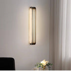 Virex Layered Alabaster Wall Light by Bling Lighting Studio