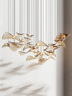 Wave Floating Leaf Chandelier