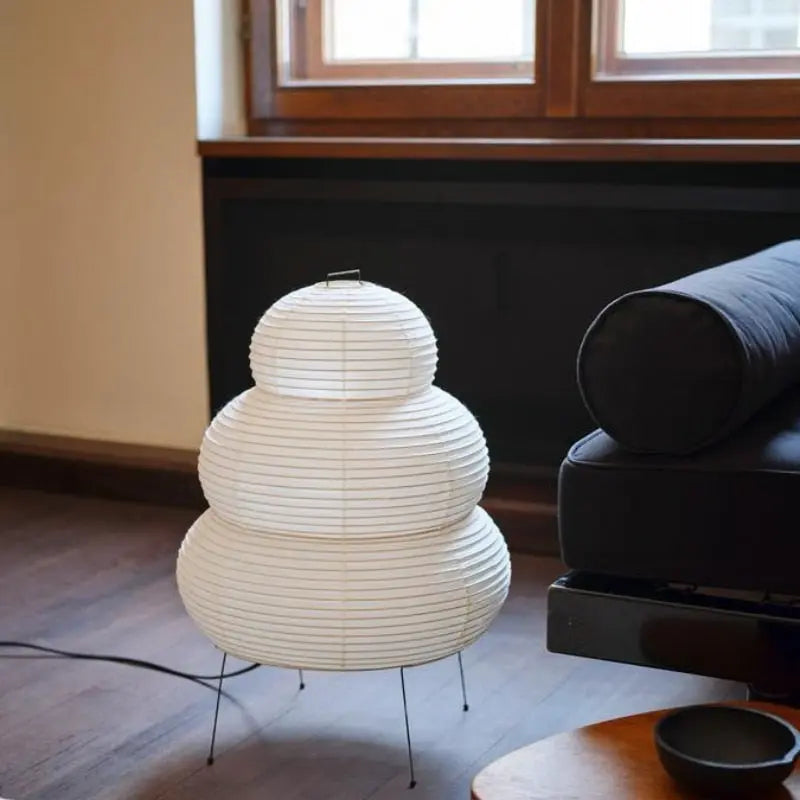 Wayuu Rice Paper Floor Lamp - Bling Lighting Studio