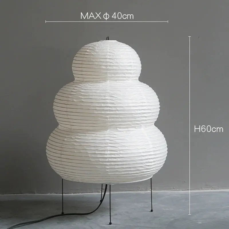 Wayuu Rice Paper Floor Lamp - Bling Lighting Studio