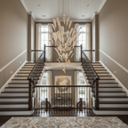 White Feather Art Deco Customize Chandelier