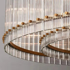 Willow Luxury Modern 2 Tier Crystal chandelier - Bling Lighting Studio