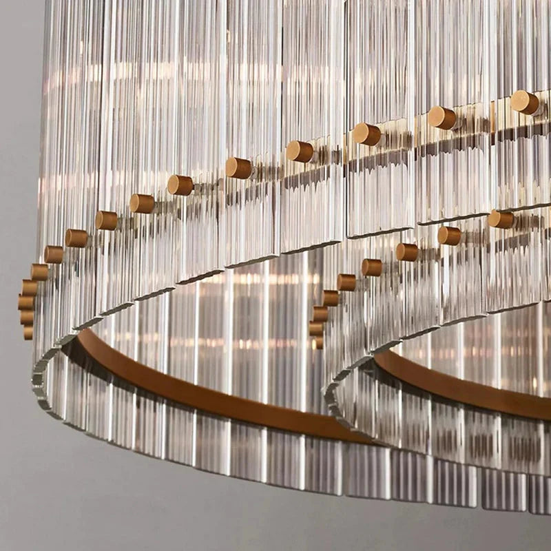 Willow Luxury Modern 2 Tier Crystal chandelier - Bling Lighting Studio