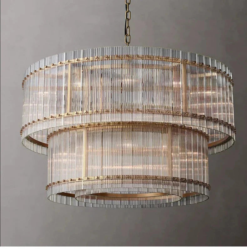 Willow Luxury Modern 2 Tier Crystal chandelier - Bling Lighting Studio
