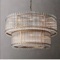 Willow Luxury Modern 2 Tier Crystal chandelier - Bling Lighting Studio