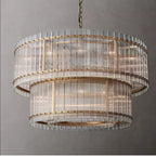 Willow Luxury Modern 2 Tier Crystal chandelier - Bling Lighting Studio