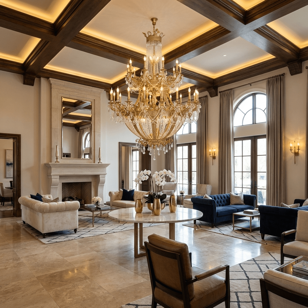 Zaira Opulent Chandelier by Bling Lighting Studio