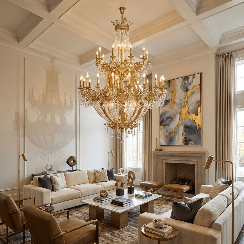 Zaira Opulent Chandelier by Bling Lighting Studio