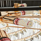 Zen Modern Gold Crystal Chandelier - Bling Lighting Studio