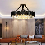 Zen Modern Gold Crystal Chandelier - Bling Lighting Studio