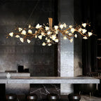 Zendas Branch Crystal Flower Chandelier by Bling Lighting Studio