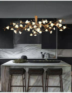 Zendas Branch Crystal Flower Chandelier by Bling Lighting Studio