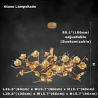 Zenth Vintage Flower Chandelier - Bling Lighting Studio