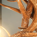 Zoey Resin Moose Antler Chandelier - Bling Lighting Studio