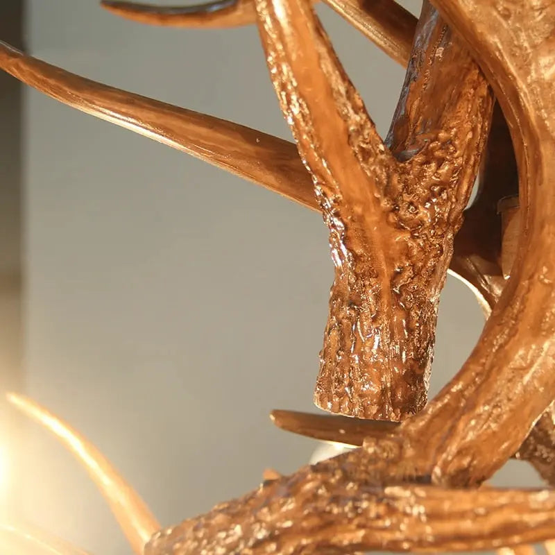 Zoey Resin Moose Antler Chandelier - Bling Lighting Studio