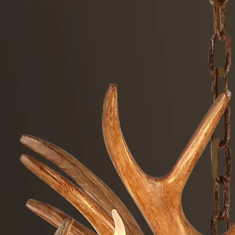 Zoey Resin Moose Antler Chandelier - Bling Lighting Studio