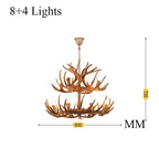 Zoey Resin Moose Antler Chandelier - Bling Lighting Studio