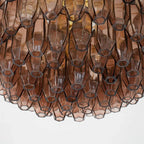 Prismatico 91 Elements Amethyst Compact Glass Chandelier 25"