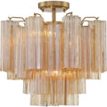 Addis Murano Glass Semi-Flush Ceiling Mount 17''W by Bling Lighting Studio