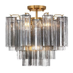 Addis Murano Glass Semi-Flush Ceiling Mount 17''W by Bling Lighting Studio