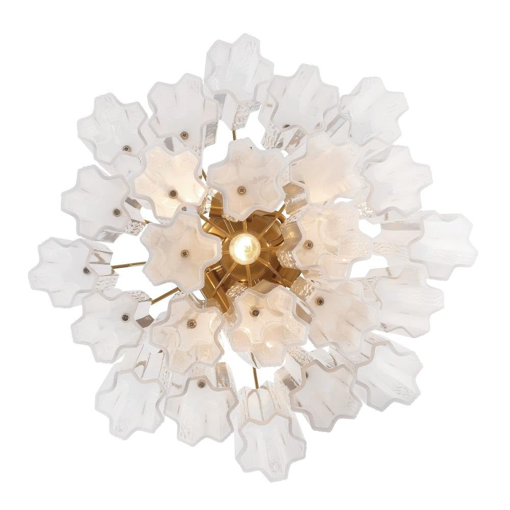 Addis Murano Glass Semi-Flush Ceiling Mount 17''W by Bling Lighting Studio