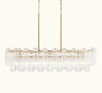 Addis Luxury Linear Chandelier 51 inch in Gold with Clear glass alternate view 4