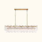 Addis Luxury Linear Chandelier 65 inch in Gold with Clear glass alternate view 2