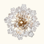Addis Murano Glass Chandelier 17.8 inch in Brass with Clear glass alternate view 2