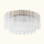 Addis Murano Glass Flushmount 22 inch in Brass with Clear glass alternate view 1