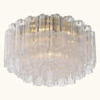 Addis Murano Glass Flushmount 22 inch in Brass with Clear glass lifestyle view 1
