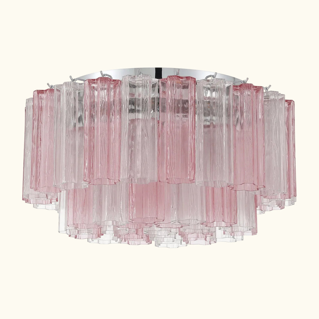Addis Murano Glass Flushmount 22 inch in Chrome with Spring glass alternate view 1
