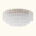 Addis Murano Glass Flushmount 32 inch in Brass with Clear glass alternate view 1