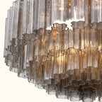 Addis Murano Glass Flushmount 32 inch in Brass with Smoke glass alternate view 5