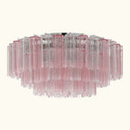 Addis Murano Glass Flushmount 32 inch in Chrome with Spring glass alternate view 1