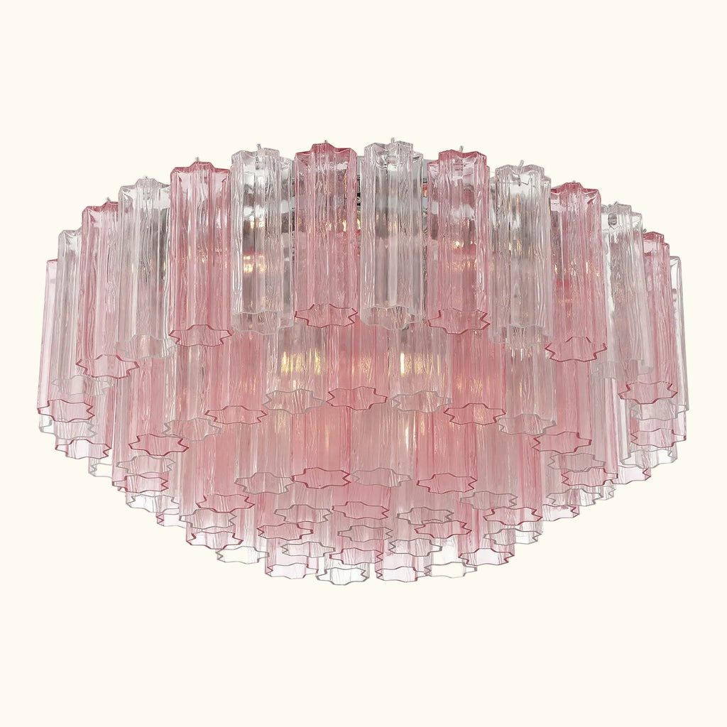 Addis Murano Glass Flushmount 32 inch in Chrome with Spring glass alternate view 2