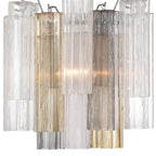 Addis Murano Glass Wall Light 14.5 inch high in Chrome with Autumn glass alternate view 4