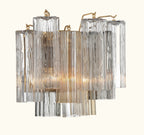 Addis Murano Glass Wall Light 14''W in Brass with Autumn glass alternate view 2