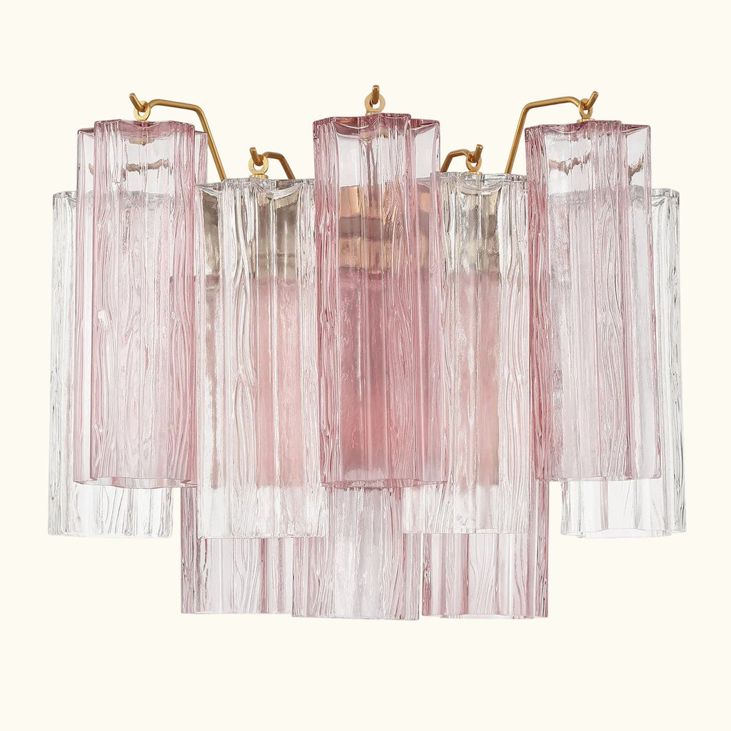 Addis Murano Glass Wall Light 14''W in Brass with Spring glass alternate view 1