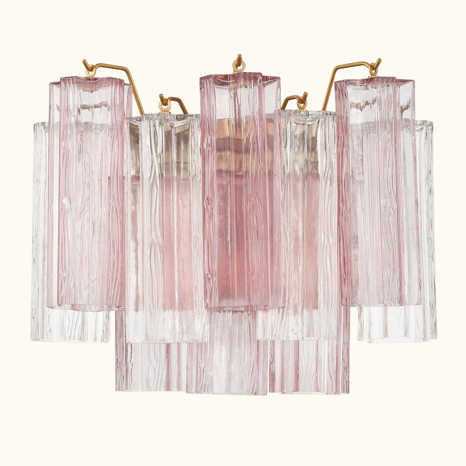 Addis Murano Glass Wall Light 14''W in Brass with Spring glass alternate view 1