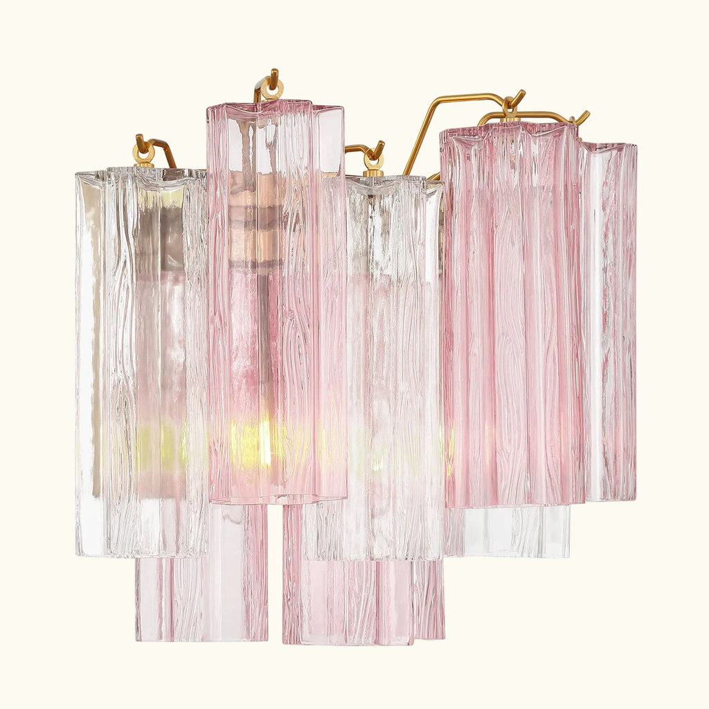 Addis Murano Glass Wall Light 14''W in Brass with Spring glass alternate view 2