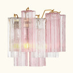 Addis Murano Glass Wall Light 14''W in Brass with Spring glass alternate view 2