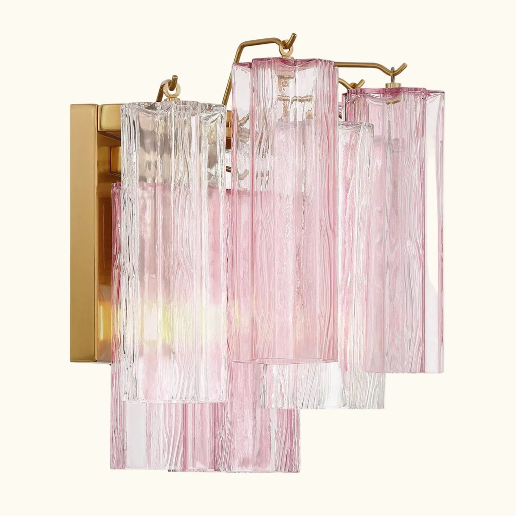 Addis Murano Glass Wall Light 14''W in Brass with Spring glass alternate view 3