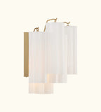 Addis Murano Glass Wall Light 14''W in Brass with White glass alternate view 3