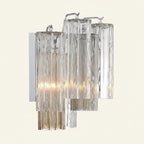 Addis Murano Glass Wall Light 14''W in Chrome with Autumn glass alternate view 3