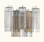 Addis Murano Glass Wall Light 14''W in Chrome with Autumn glass