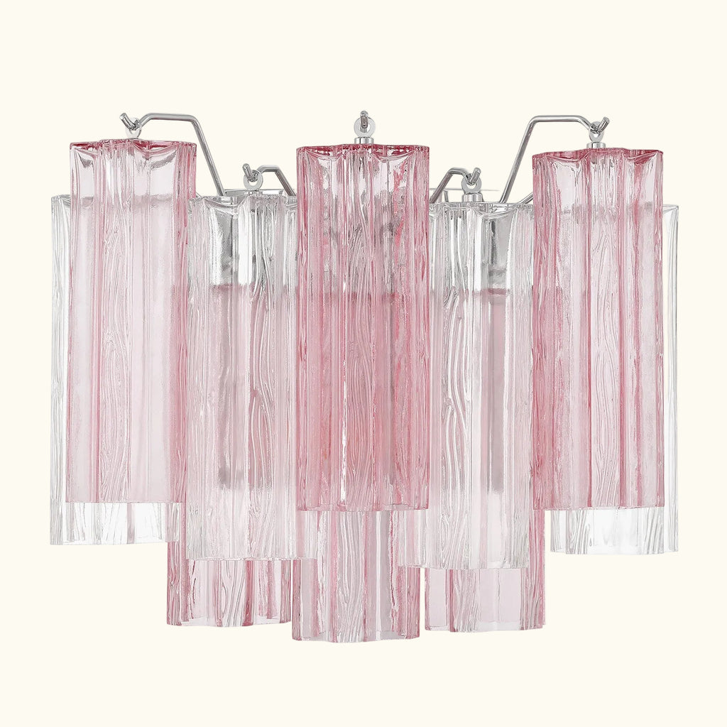 Addis Murano Glass Wall Light 14''W in Chrome with Spring glass alternate view 1